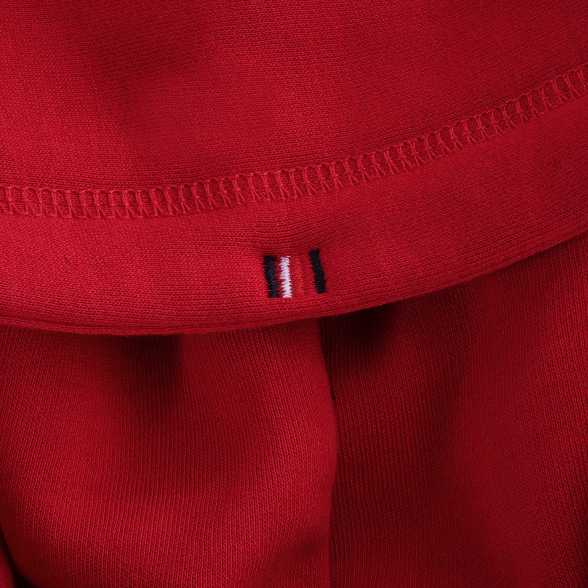 Flag Logo Embroidery Hoody - Primary Red