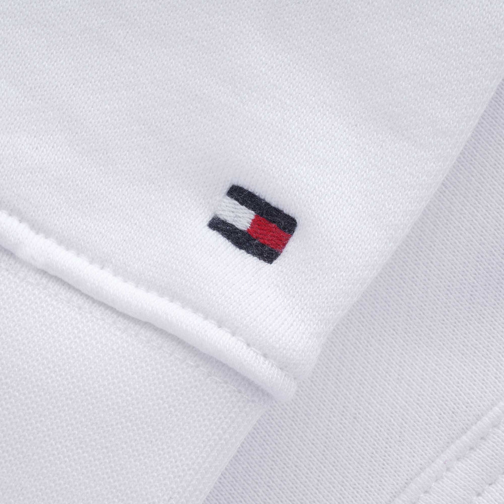 Flag Logo Embroidery Hoody - White