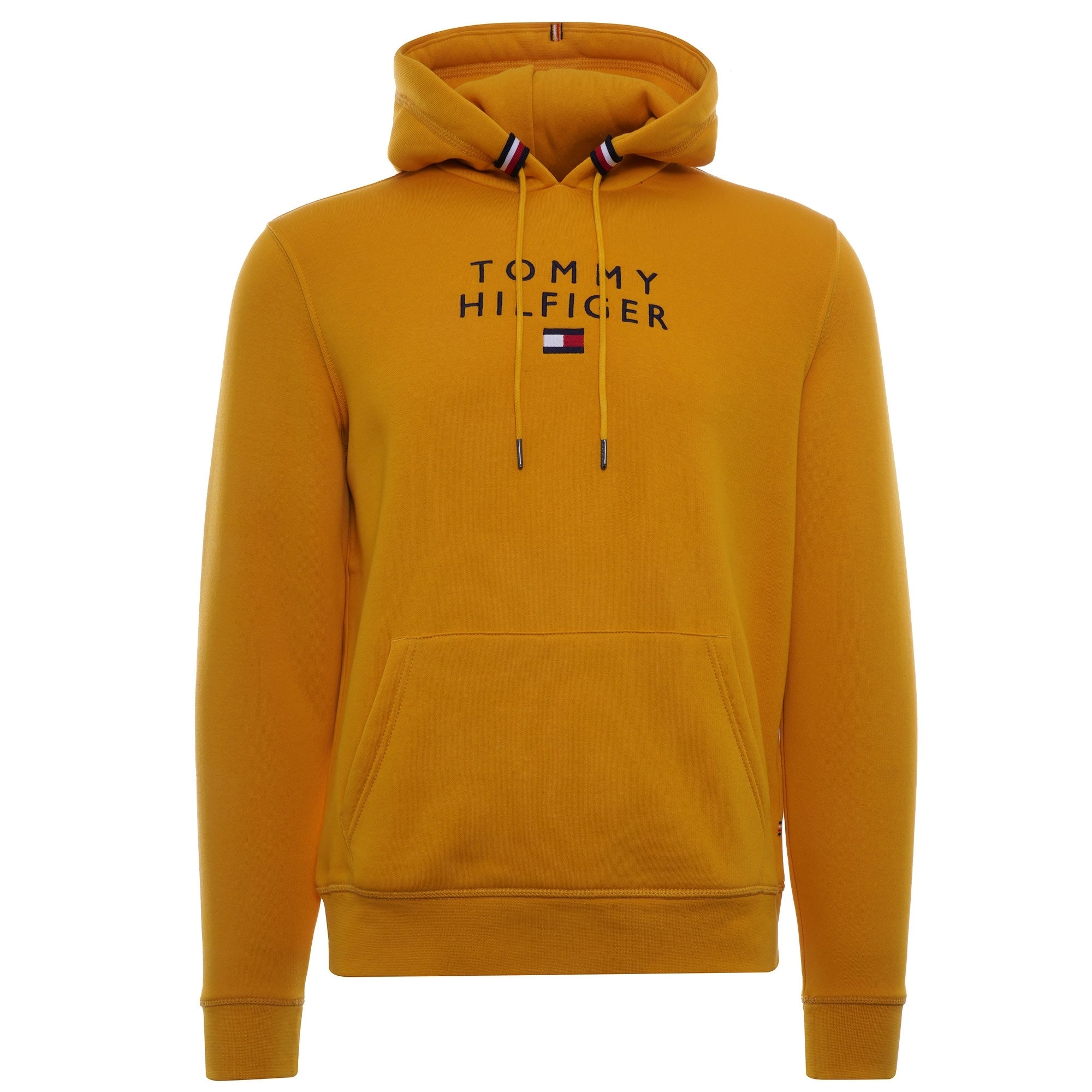 Flag Logo Embroidery Hoody - Yellow