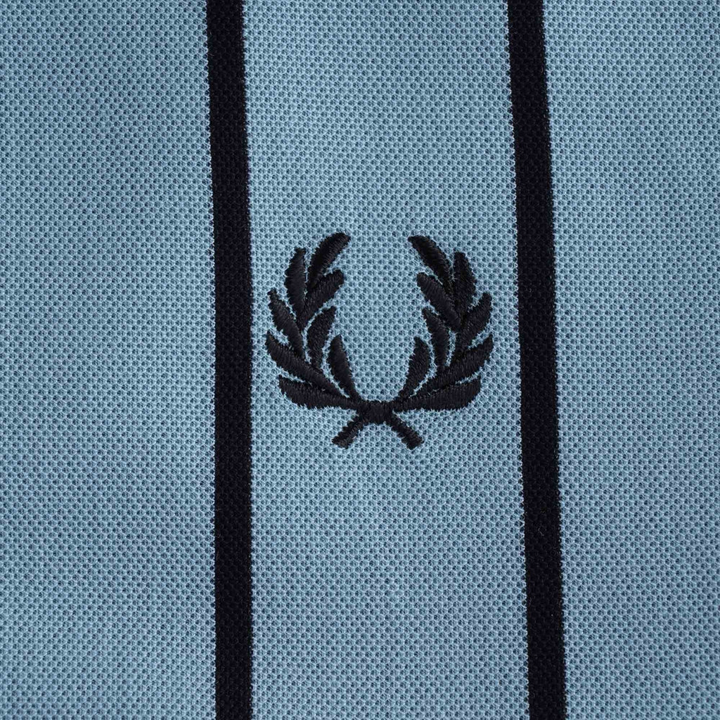 Refined Stripe Poloshirt - Blue