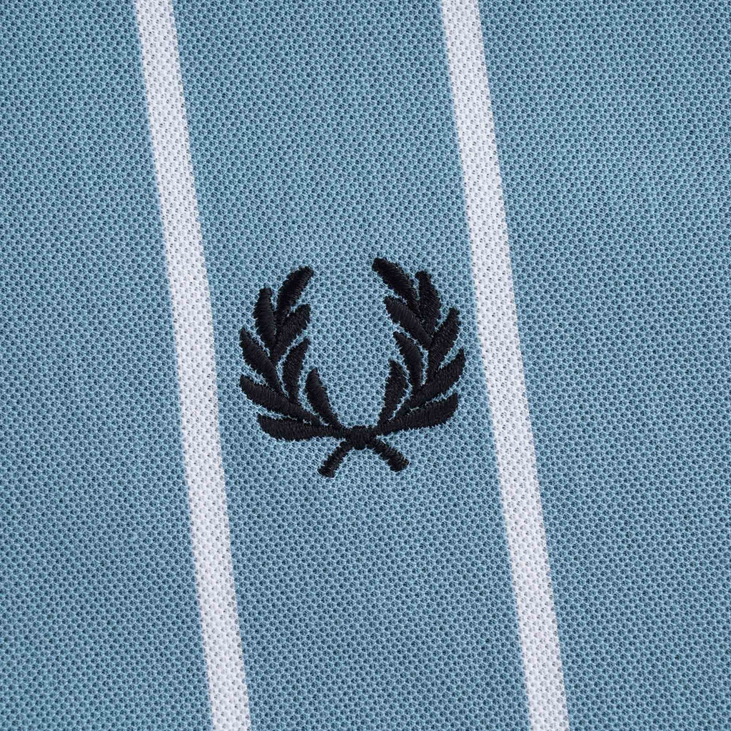 Refined Piqu Striped T-Shirt - Blue