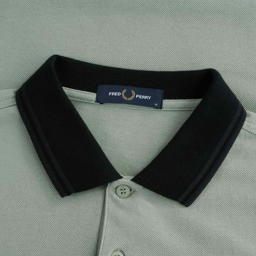 Contrast Trim Polo Shirt - Seagrass