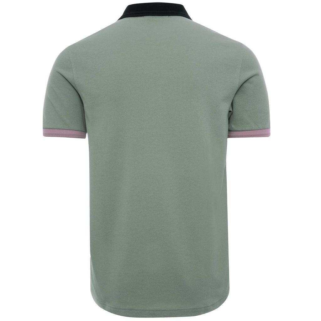Contrast Trim Polo Shirt - Seagrass