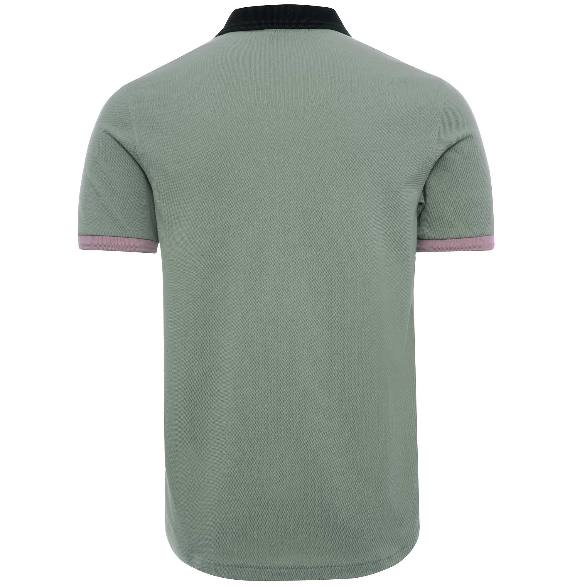 Contrast Trim Polo Shirt - Seagrass