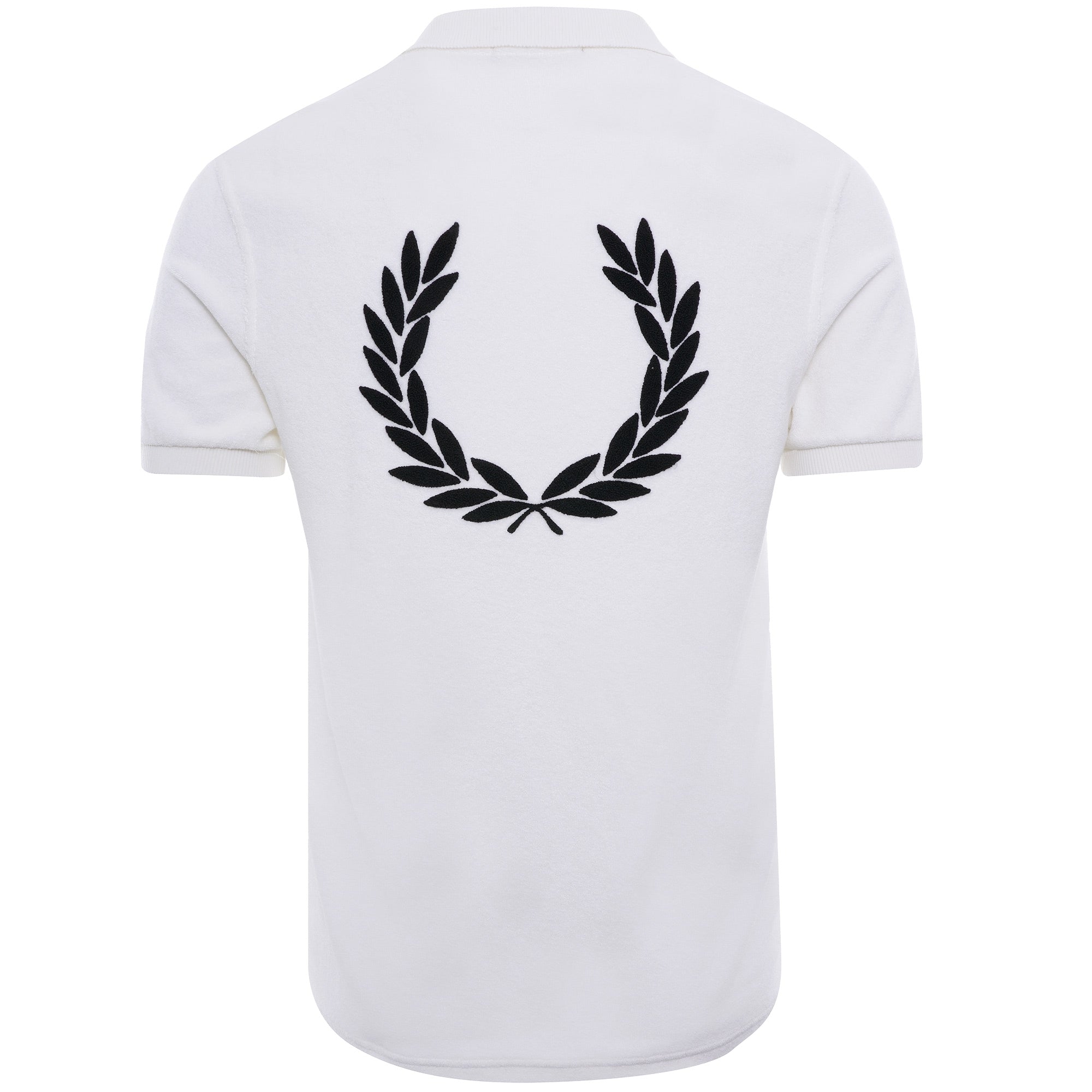 Towelling Polo Shirt - Snow White