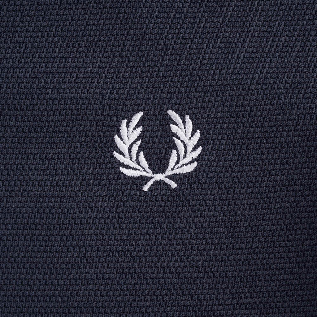 Textured Panel Polo Shirt - Dark Airforce