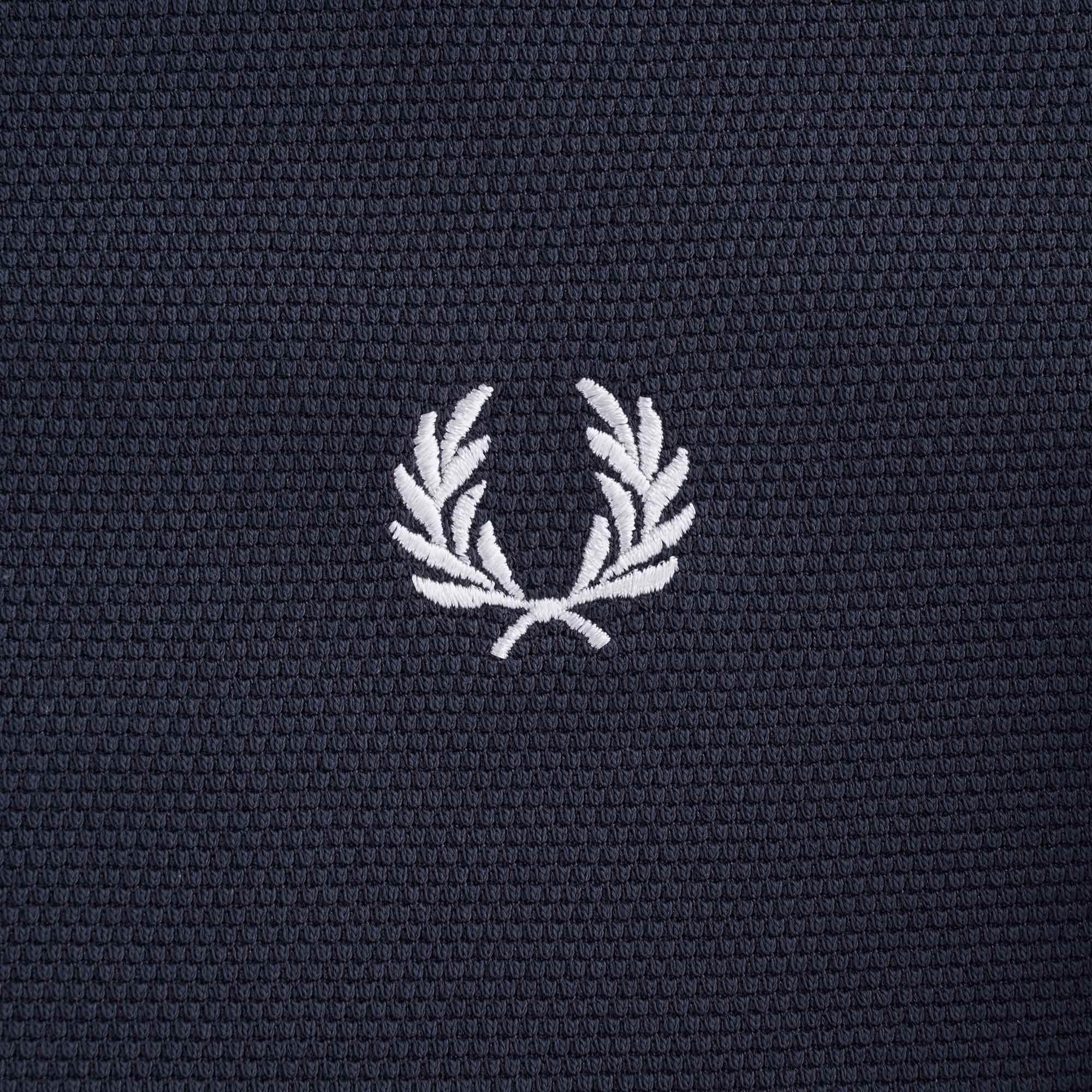 Textured Panel Polo Shirt - Dark Airforce