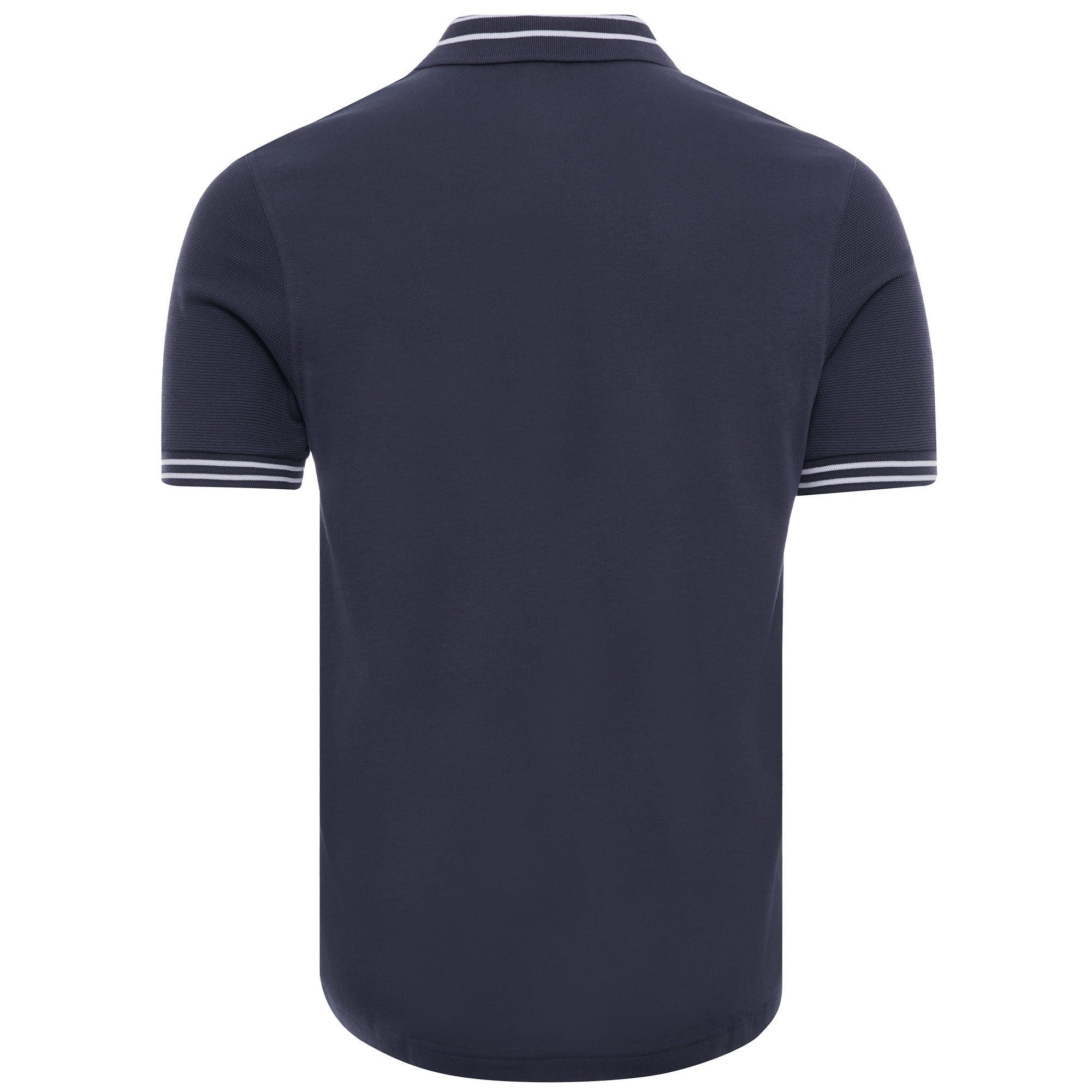 Textured Panel Polo Shirt - Dark Airforce
