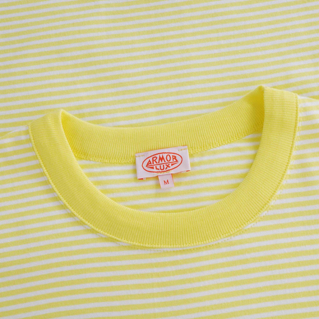 Striped Heritage T-Shirt - Yellow/White