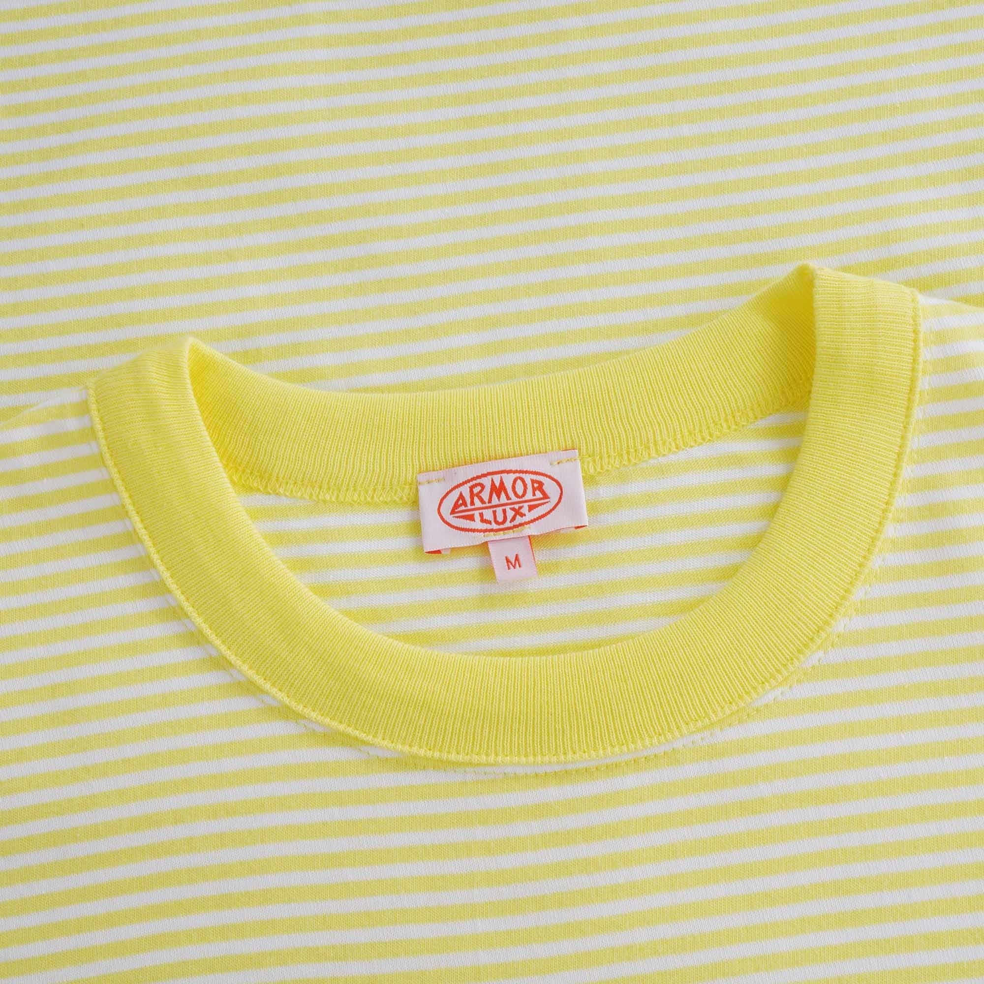 Striped Heritage T-Shirt - Yellow/White