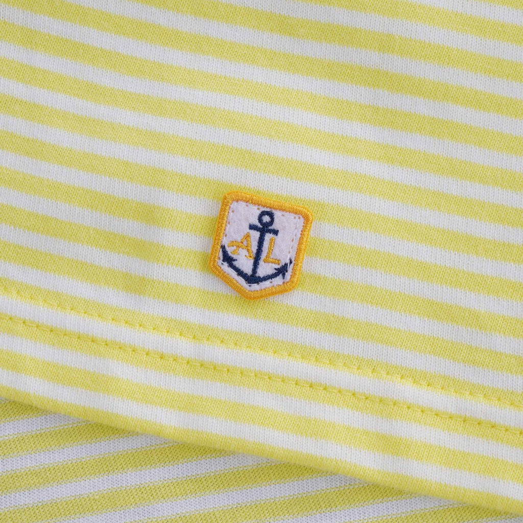 Striped Heritage T-Shirt - Yellow/White