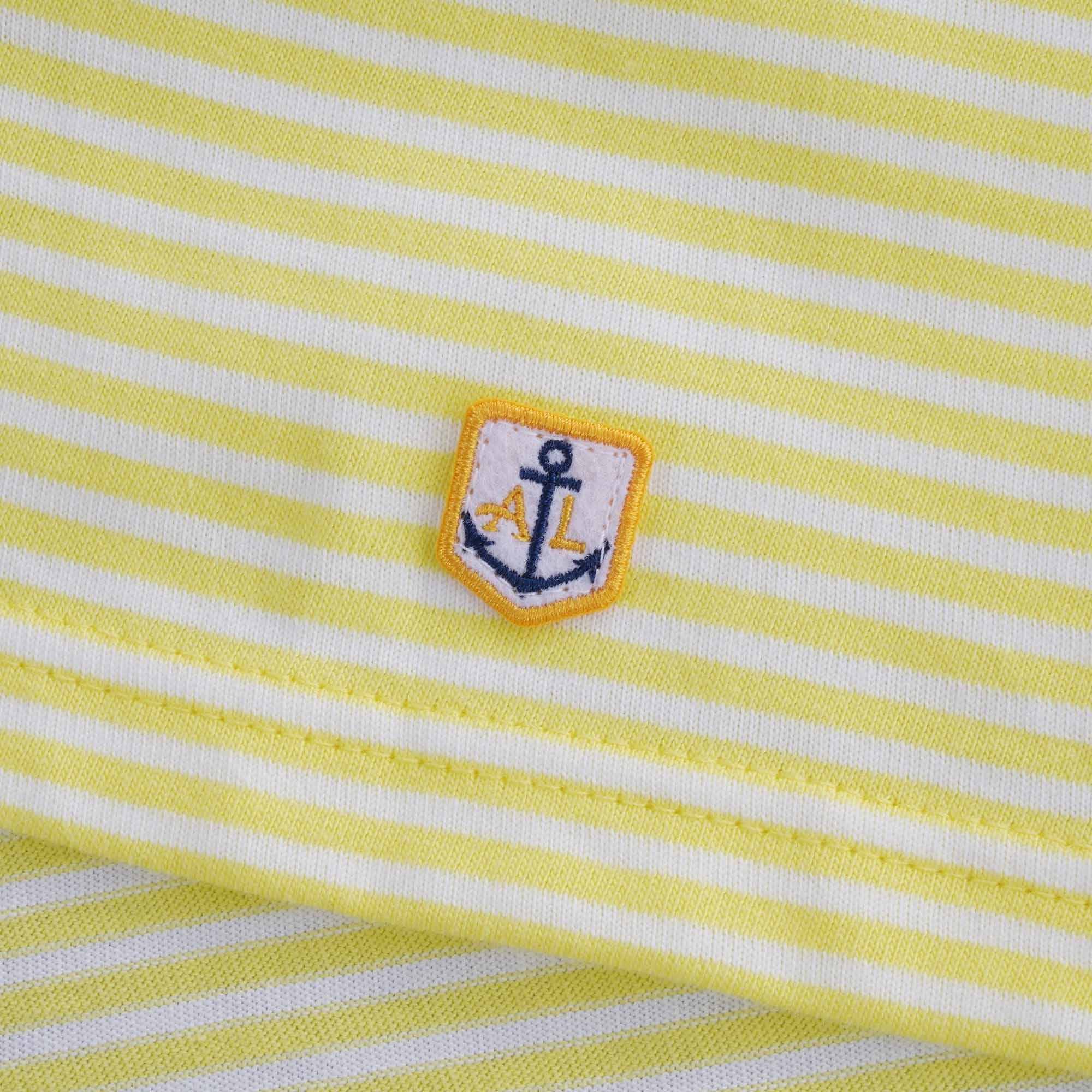 Striped Heritage T-Shirt - Yellow/White
