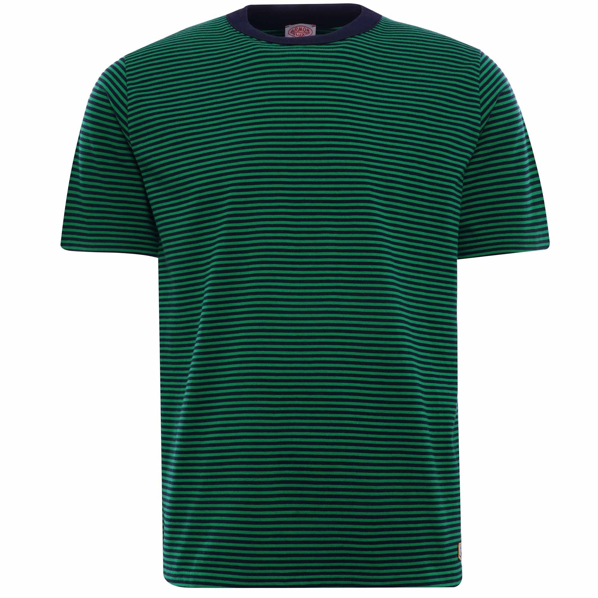 Striped Heritage T-Shirt - Navy/Billard