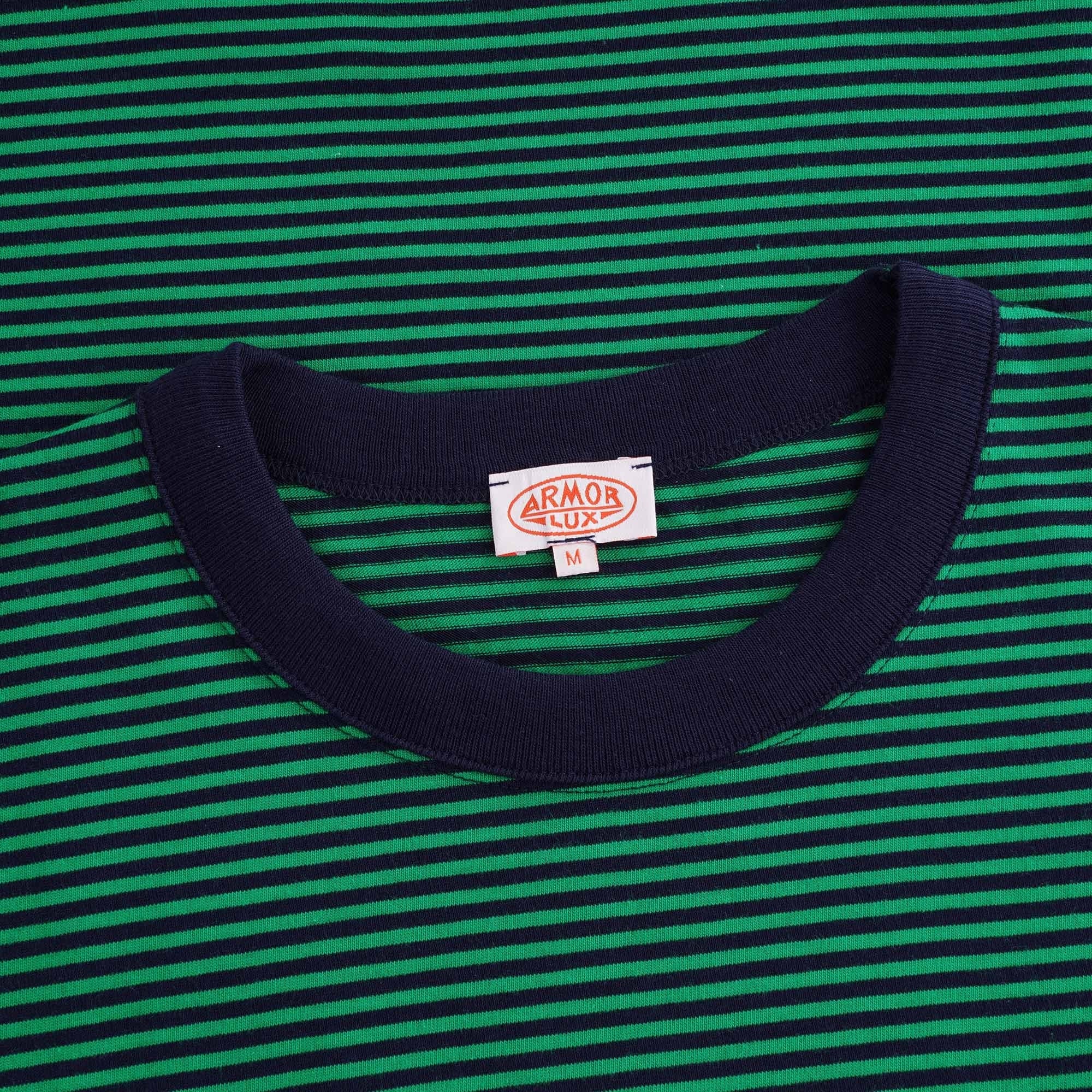 Striped Heritage T-Shirt - Navy/Billard