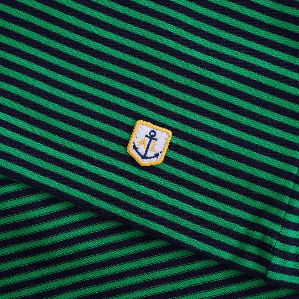 Striped Heritage T-Shirt - Navy/Billard