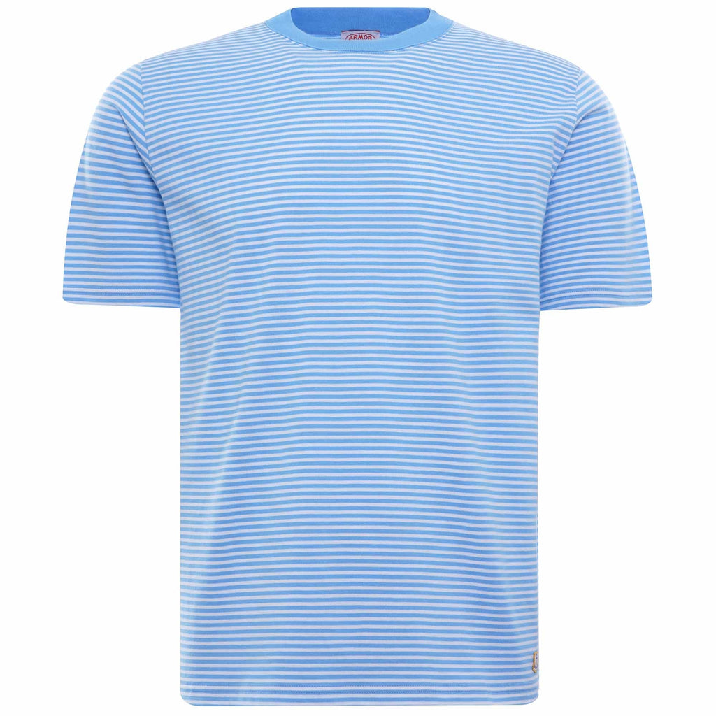 Striped Heritage T-Shirt - Light Blue/White