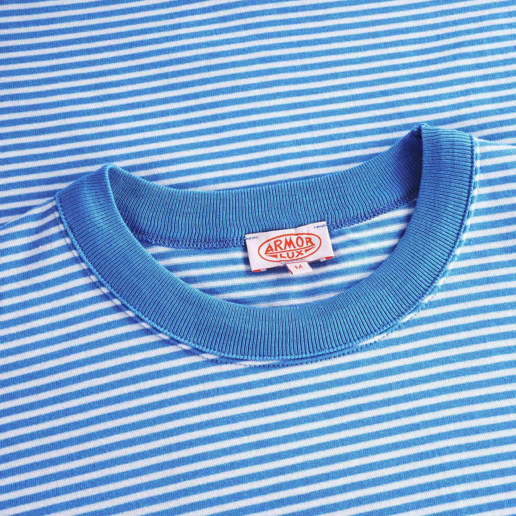 Striped Heritage T-Shirt - Ozero/Blanc