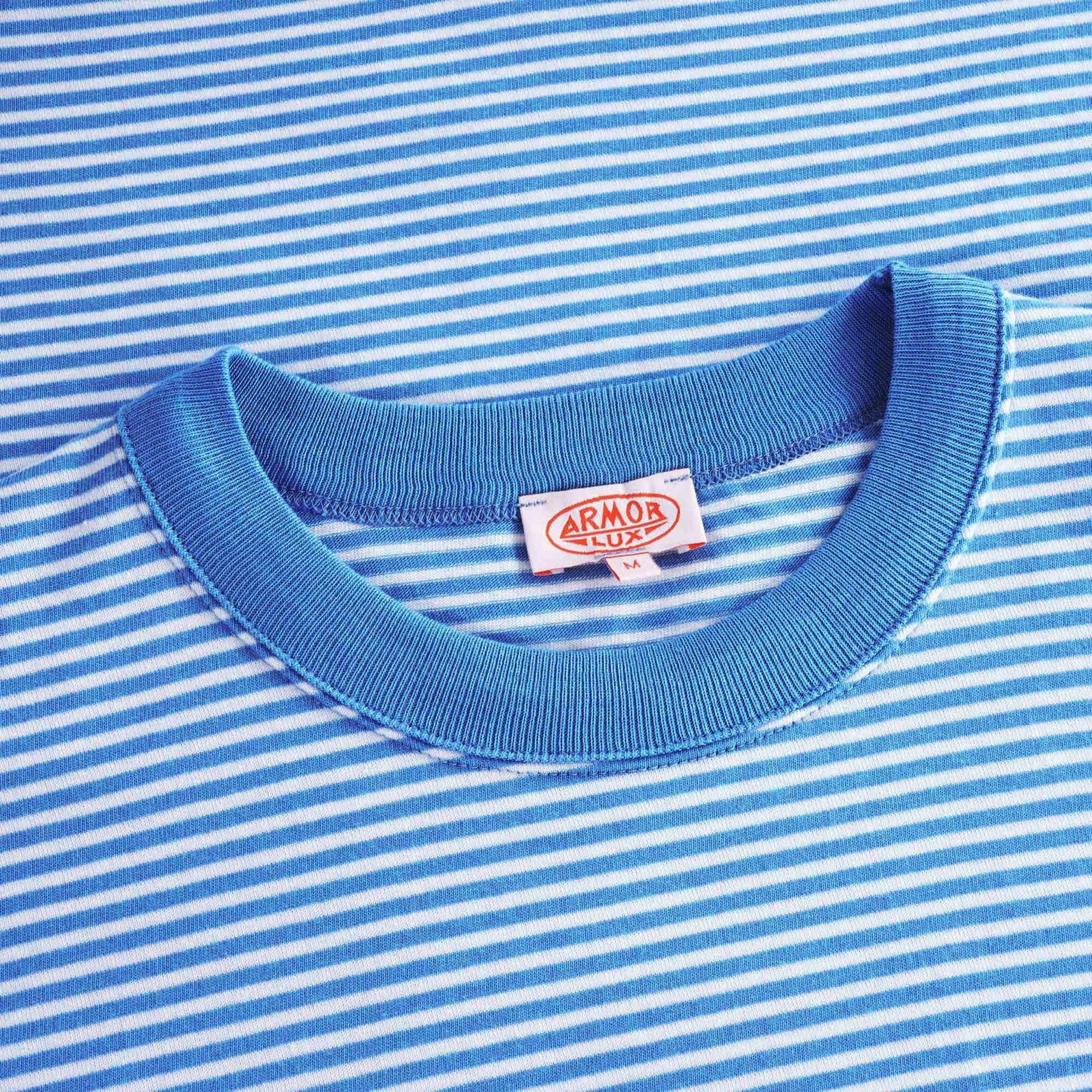 Striped Heritage T-Shirt - Ozero/Blanc