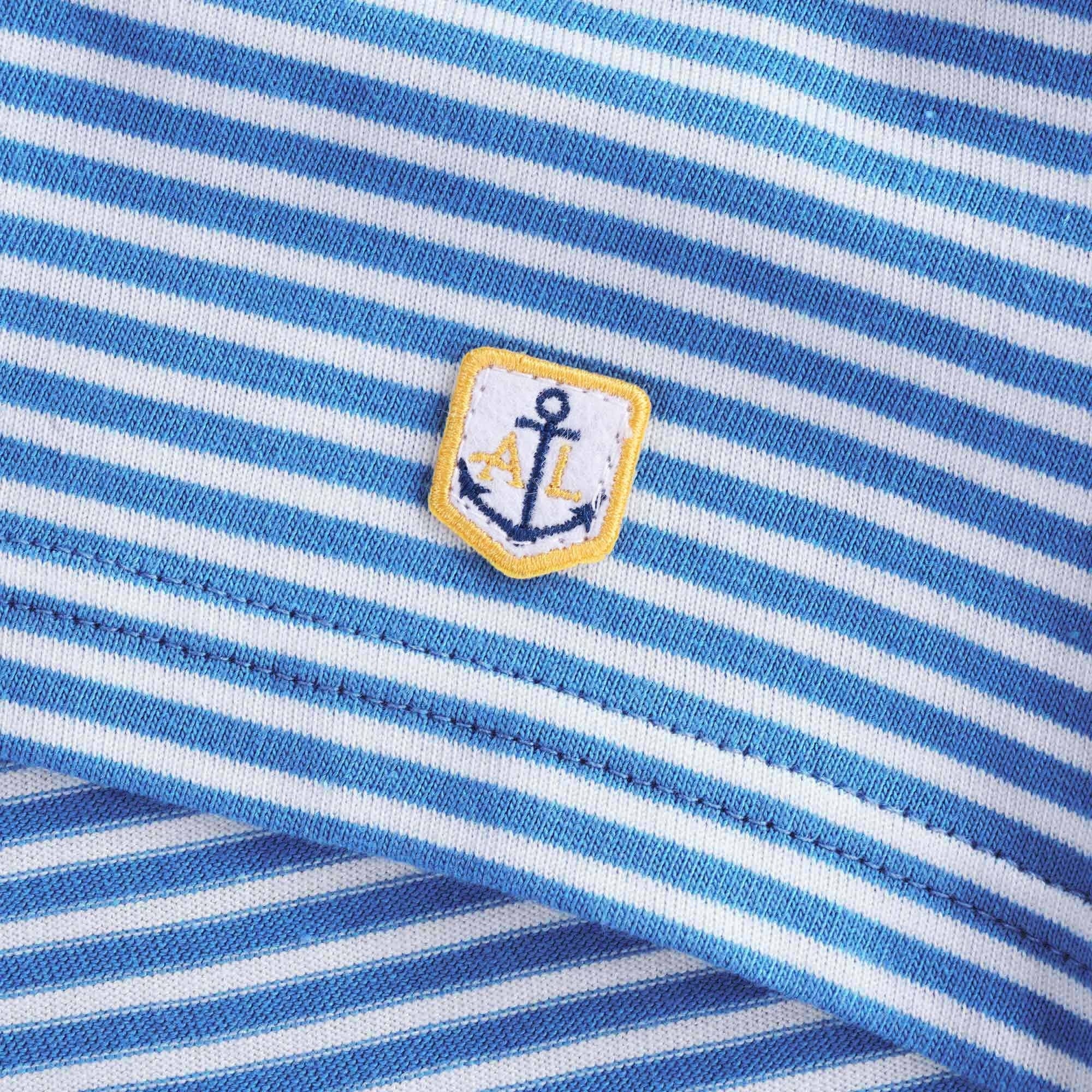 Striped Heritage T-Shirt - Ozero/Blanc