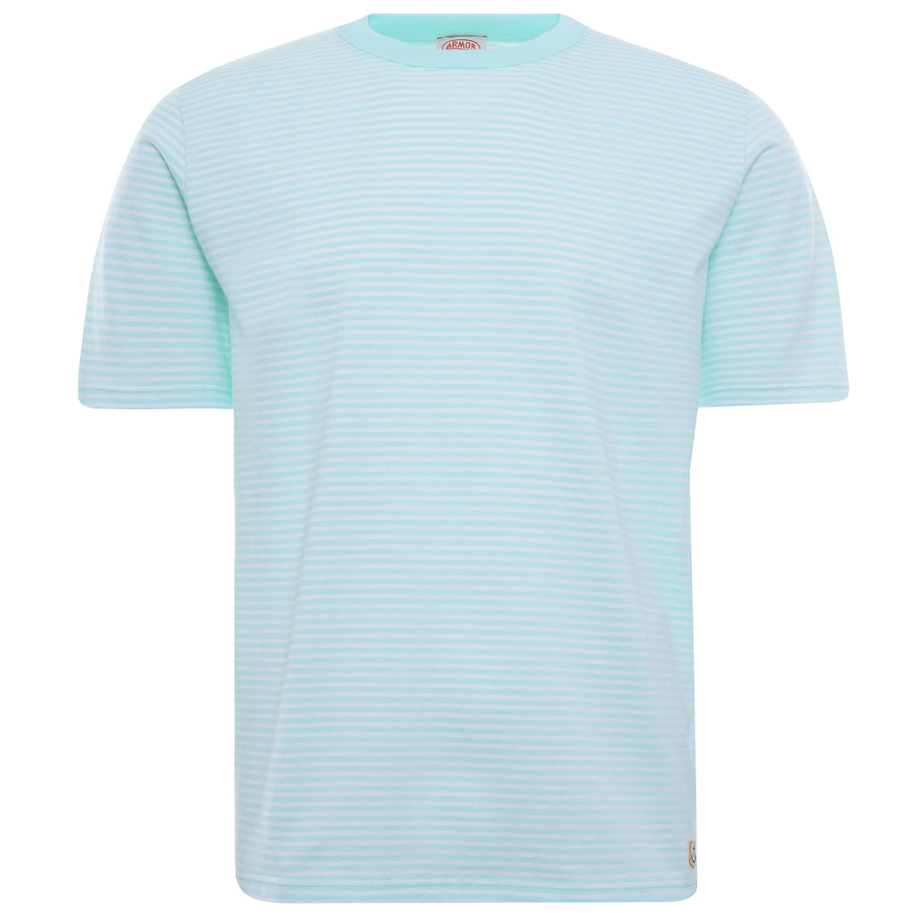 Striped Heritage T-Shirt - Eau/Blanc