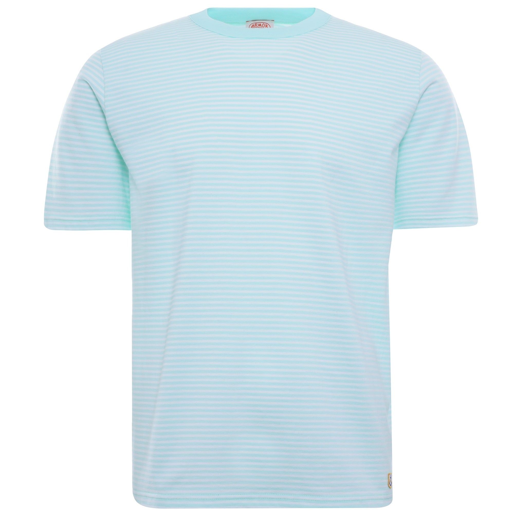 Striped Heritage T-Shirt - Eau/Blanc