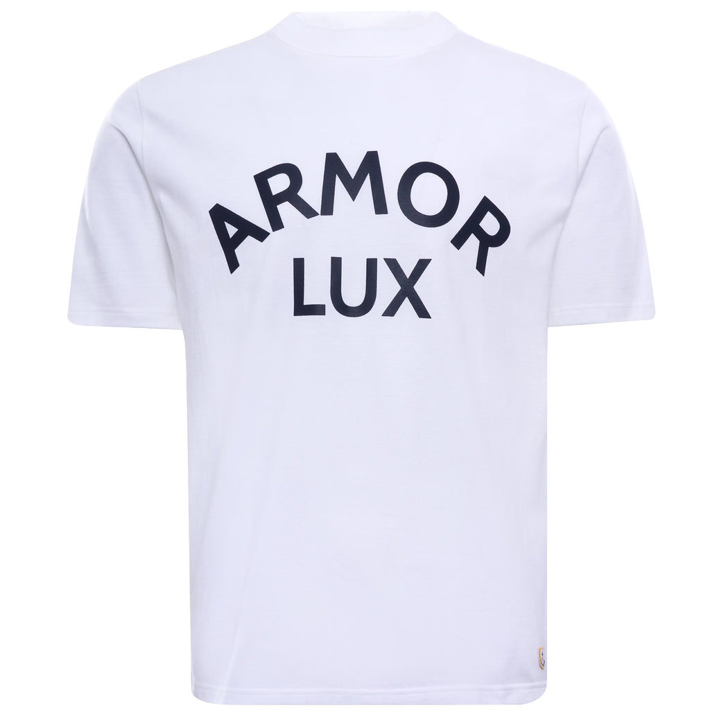 Heritage Cotton Logo T-Shirt - Blanc