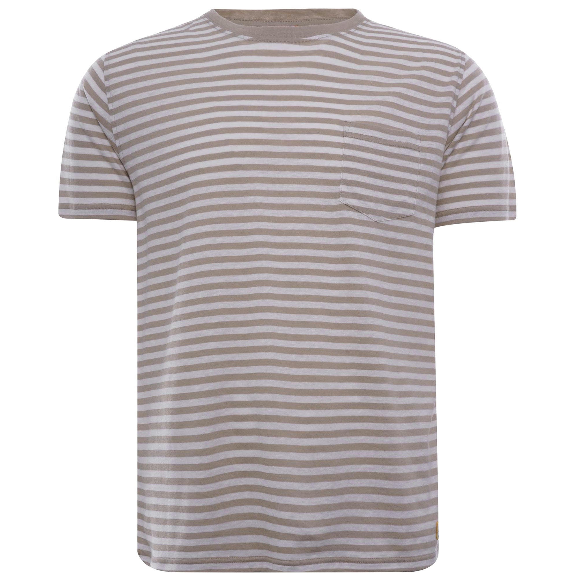 Striped Heritage Pocket T-Shirt - Flax/Nature