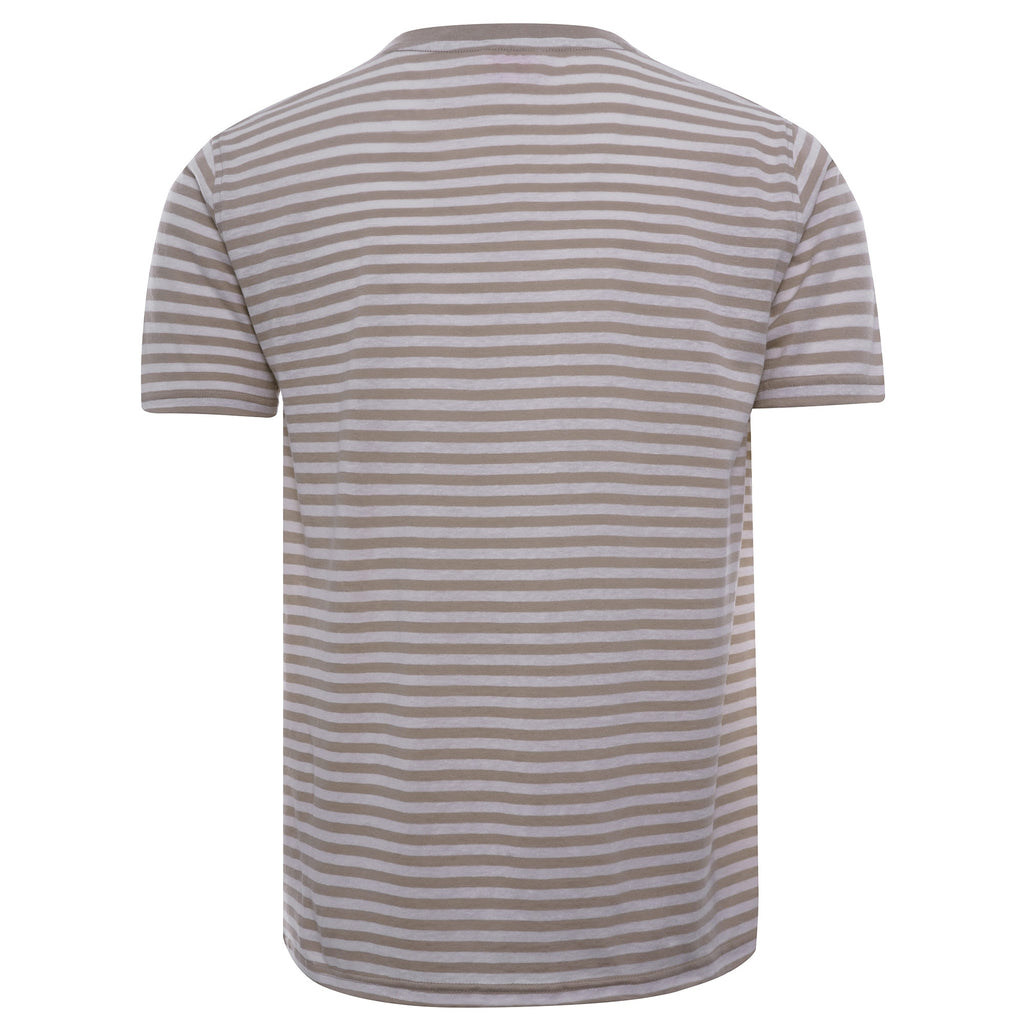 Striped Heritage Pocket T-Shirt - Flax/Nature