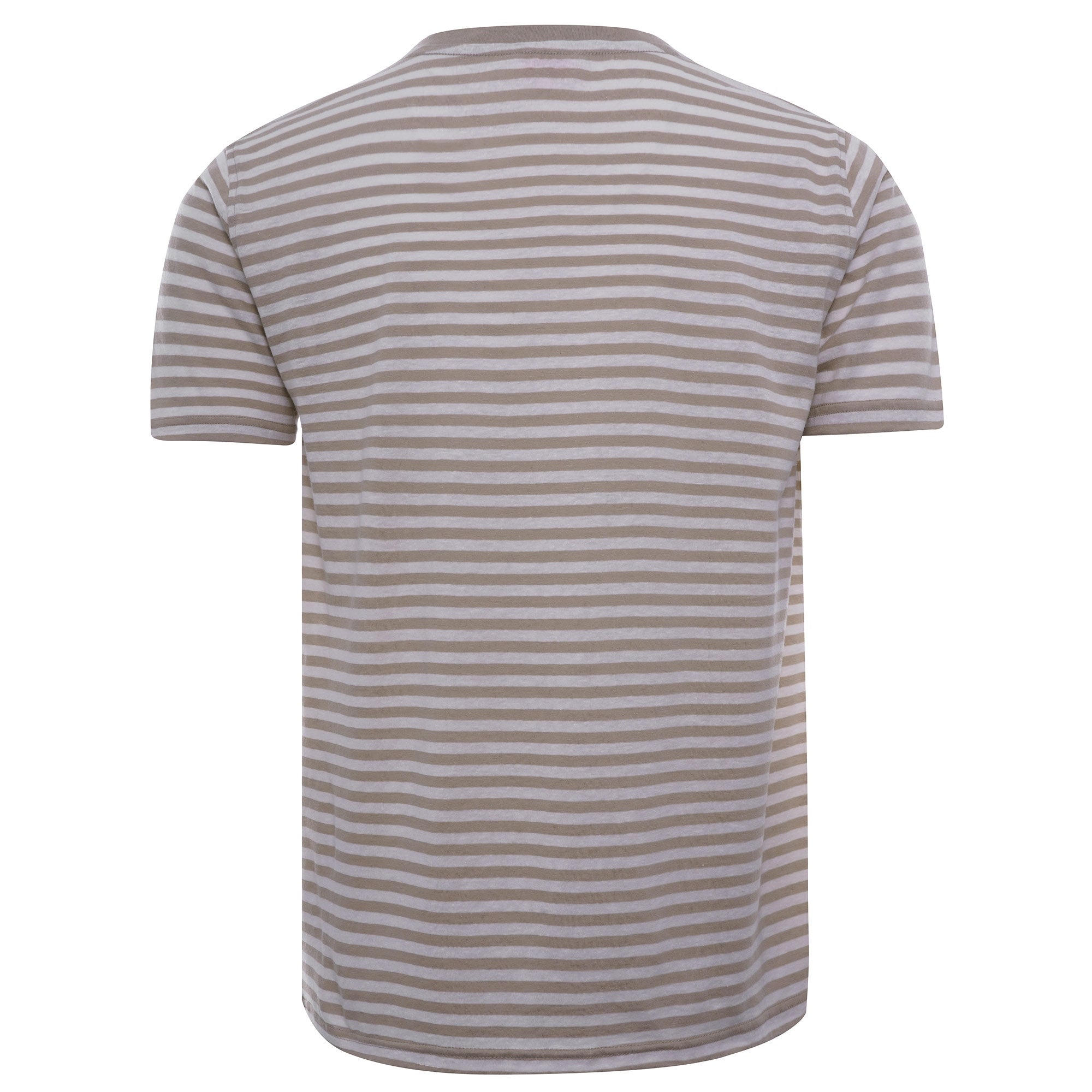 Striped Heritage Pocket T-Shirt - Flax/Nature