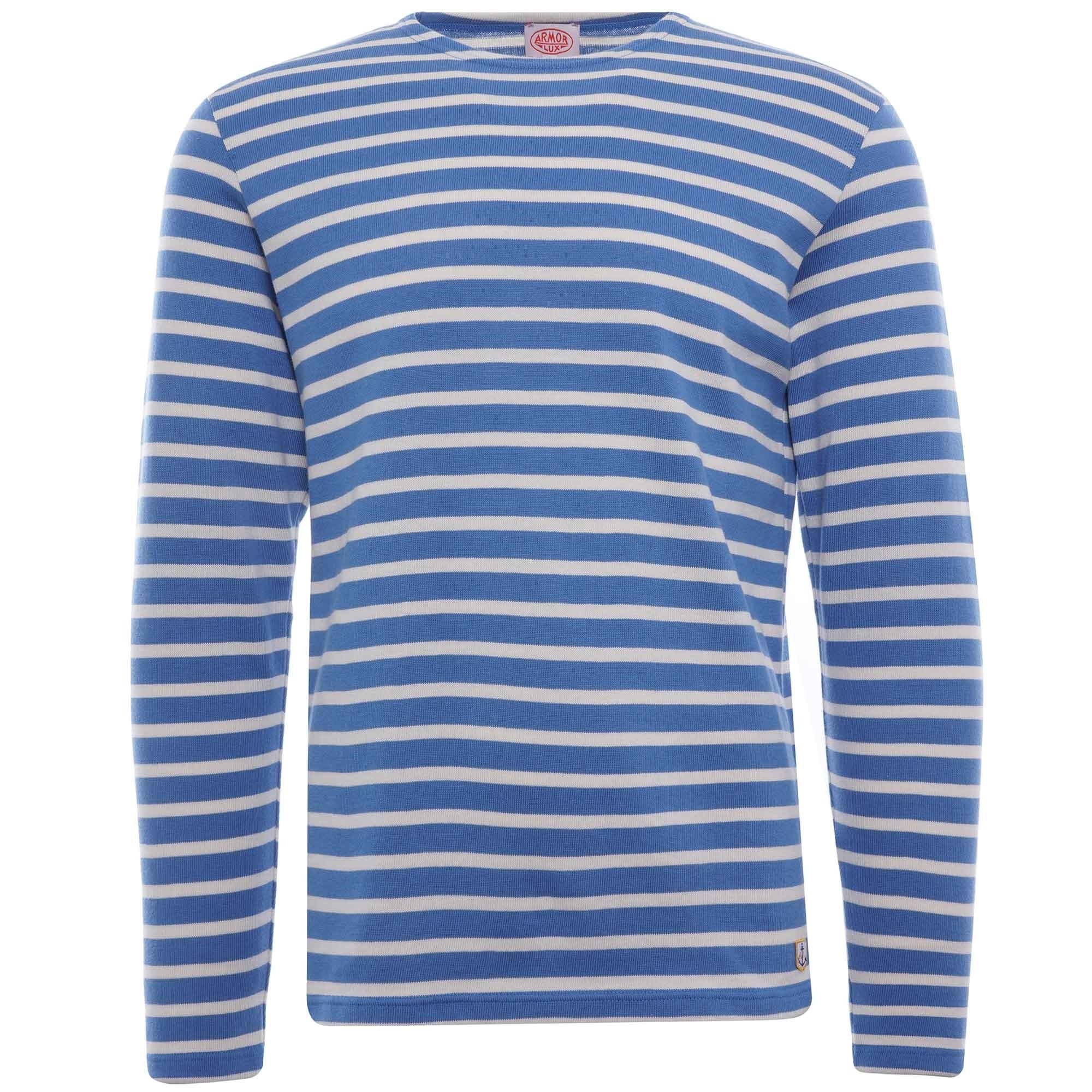 Organic Cotton L/S Mariniere Heritage T-Shirt - Ozero/Nature