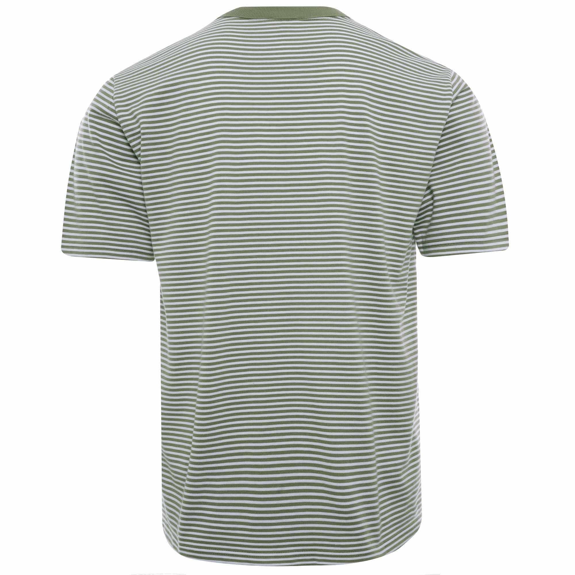 Striped Heritage T-Shirt - Fern/Blanc