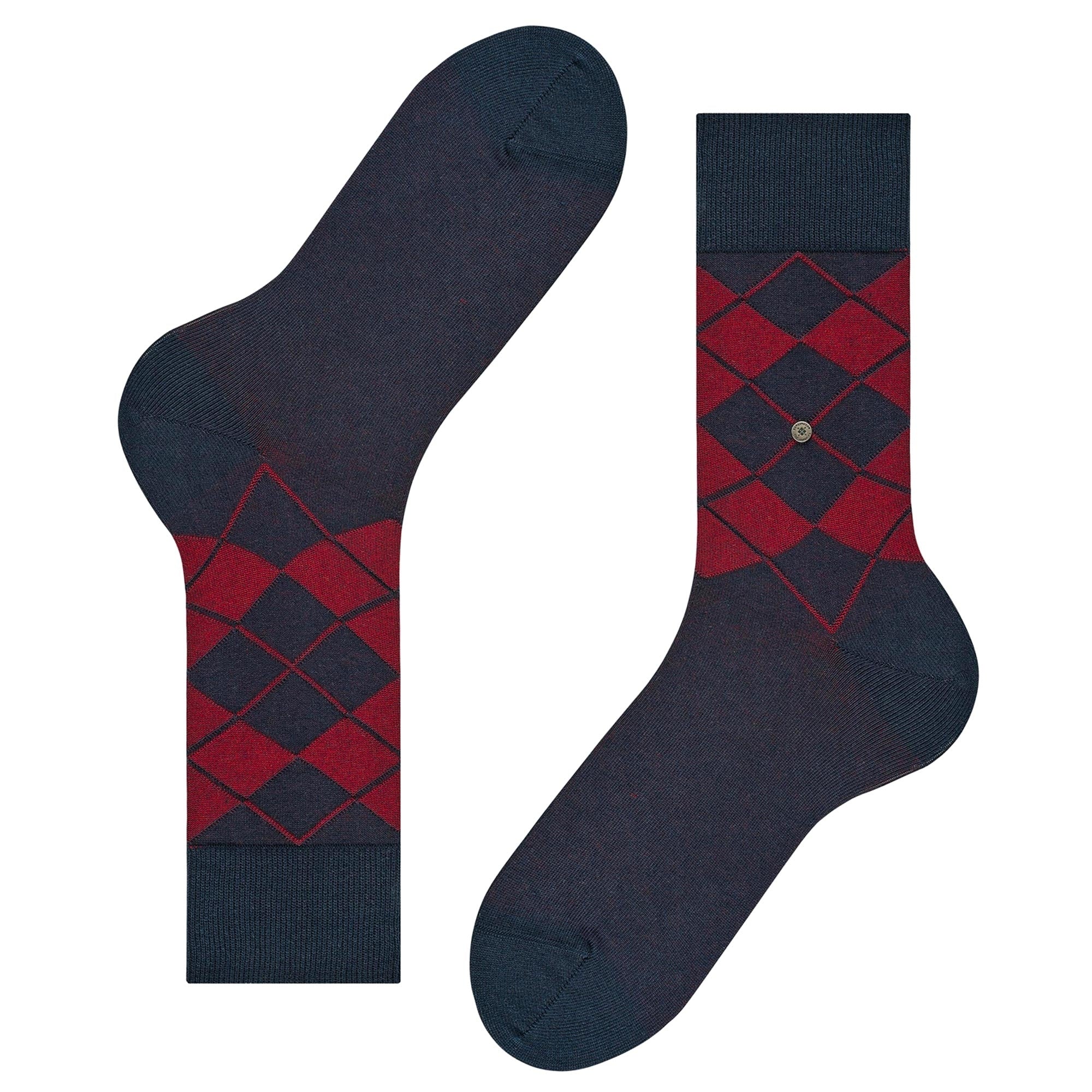 Bolton Mercerised Combed Cotton Socks - Navy