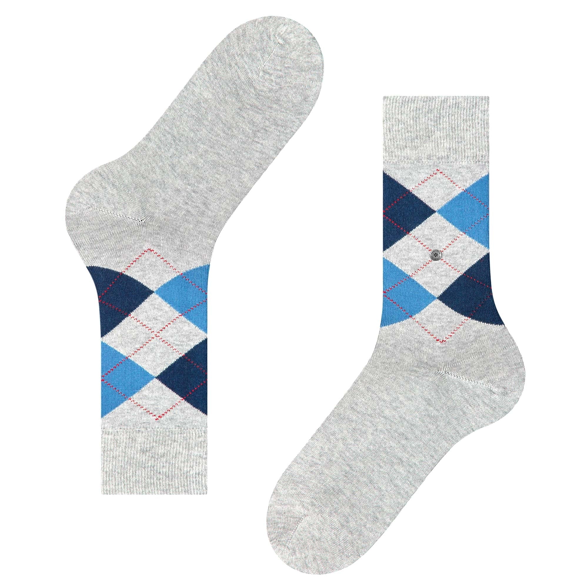 King Soft Combed Socks - Grey/Navy