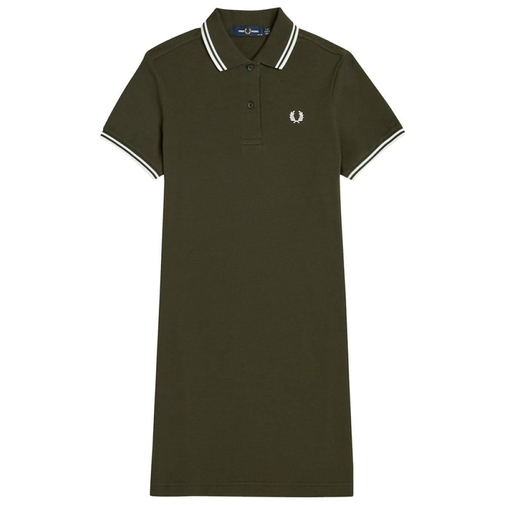 Twin Tipped Shirt Dress - Hunting Green
