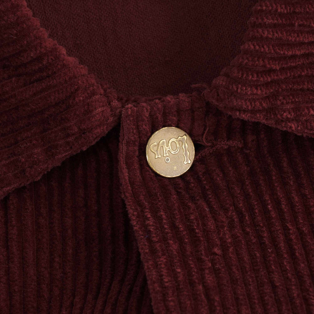 Tejana Jumbo Cord Jacket - Burgundy