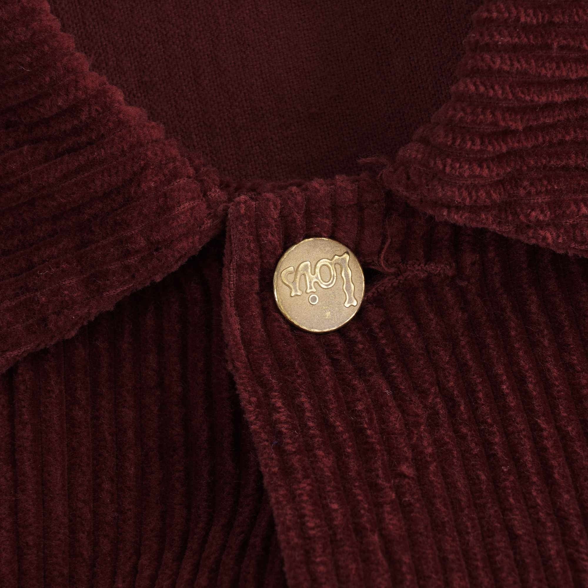 Tejana Jumbo Cord Jacket - Burgundy