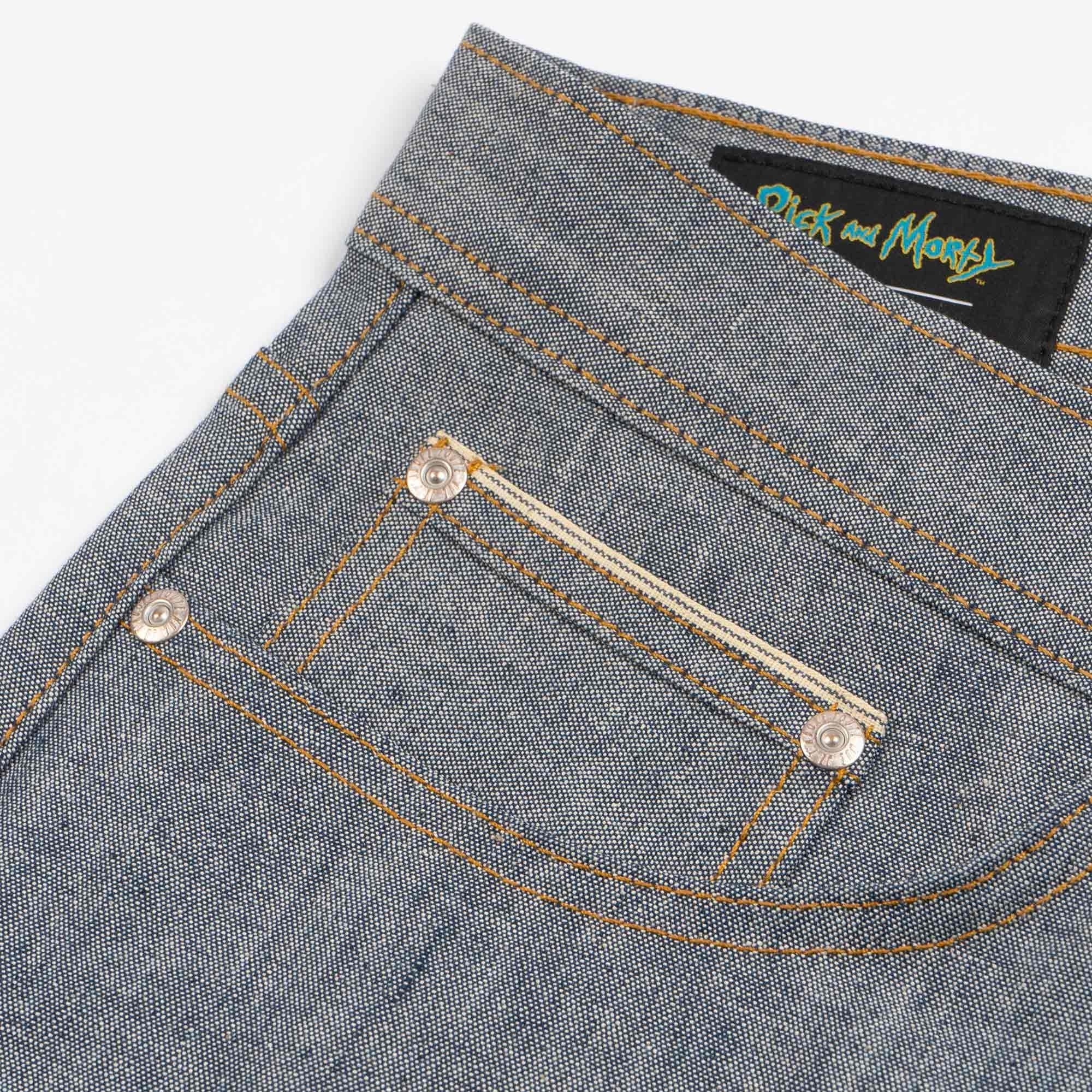 x Rick & Morty Weird Guy Mr. Poopy Butthole "Ohh Wee" Selvedge - Indigo