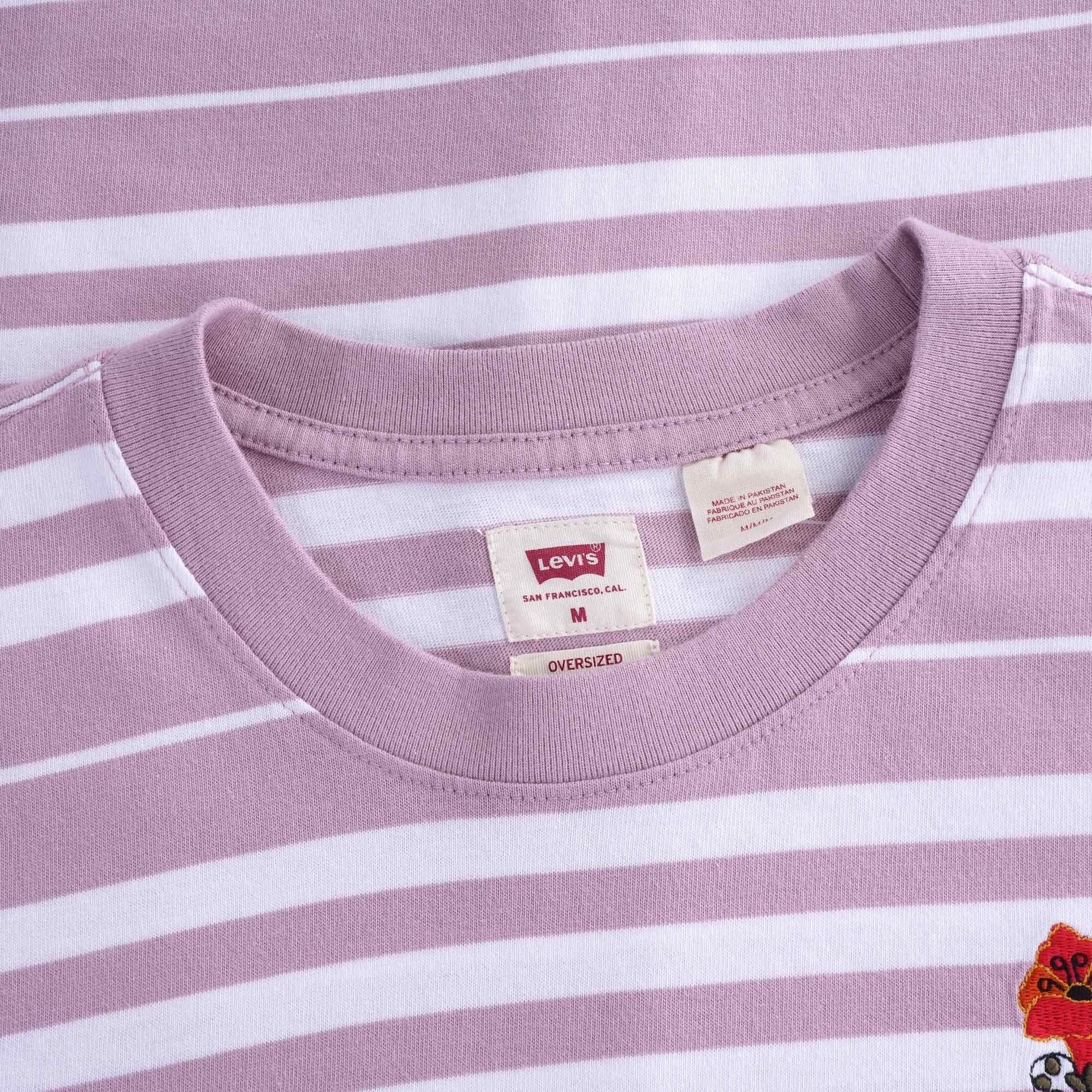 Stay Loose Tee - Lilac Stripe