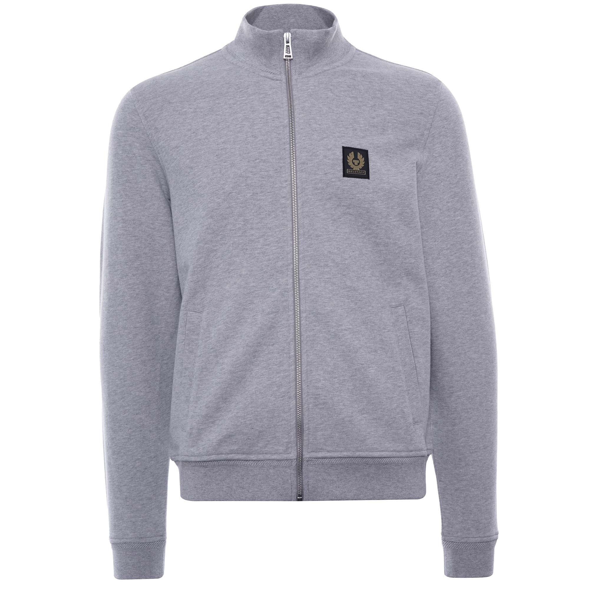 Zip Through Sweatshirt - Grey Melange