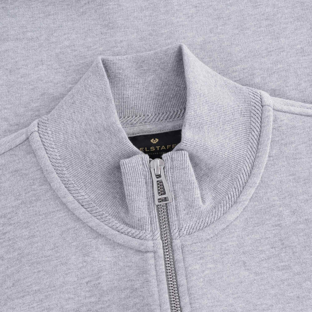 Zip Through Sweatshirt - Grey Melange