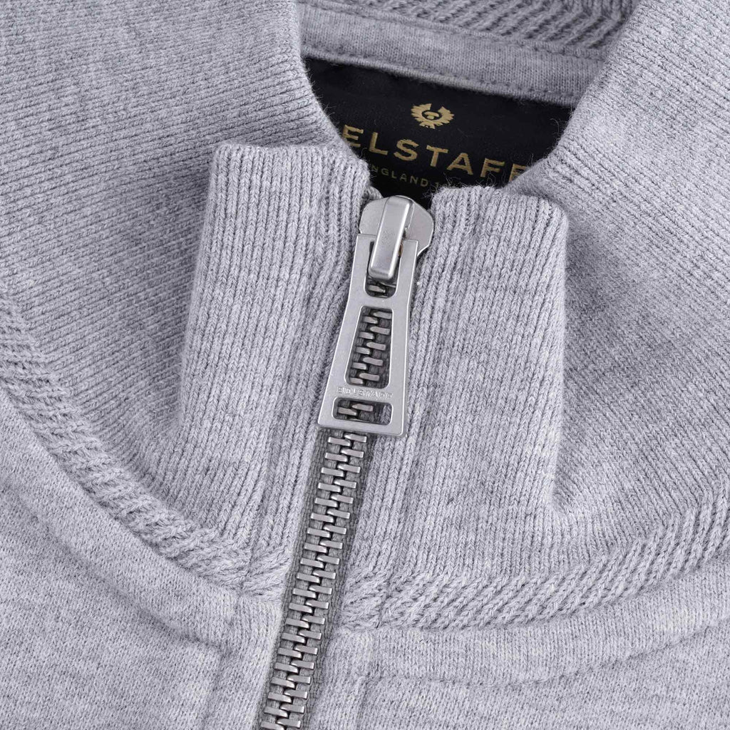 Zip Through Sweatshirt - Grey Melange