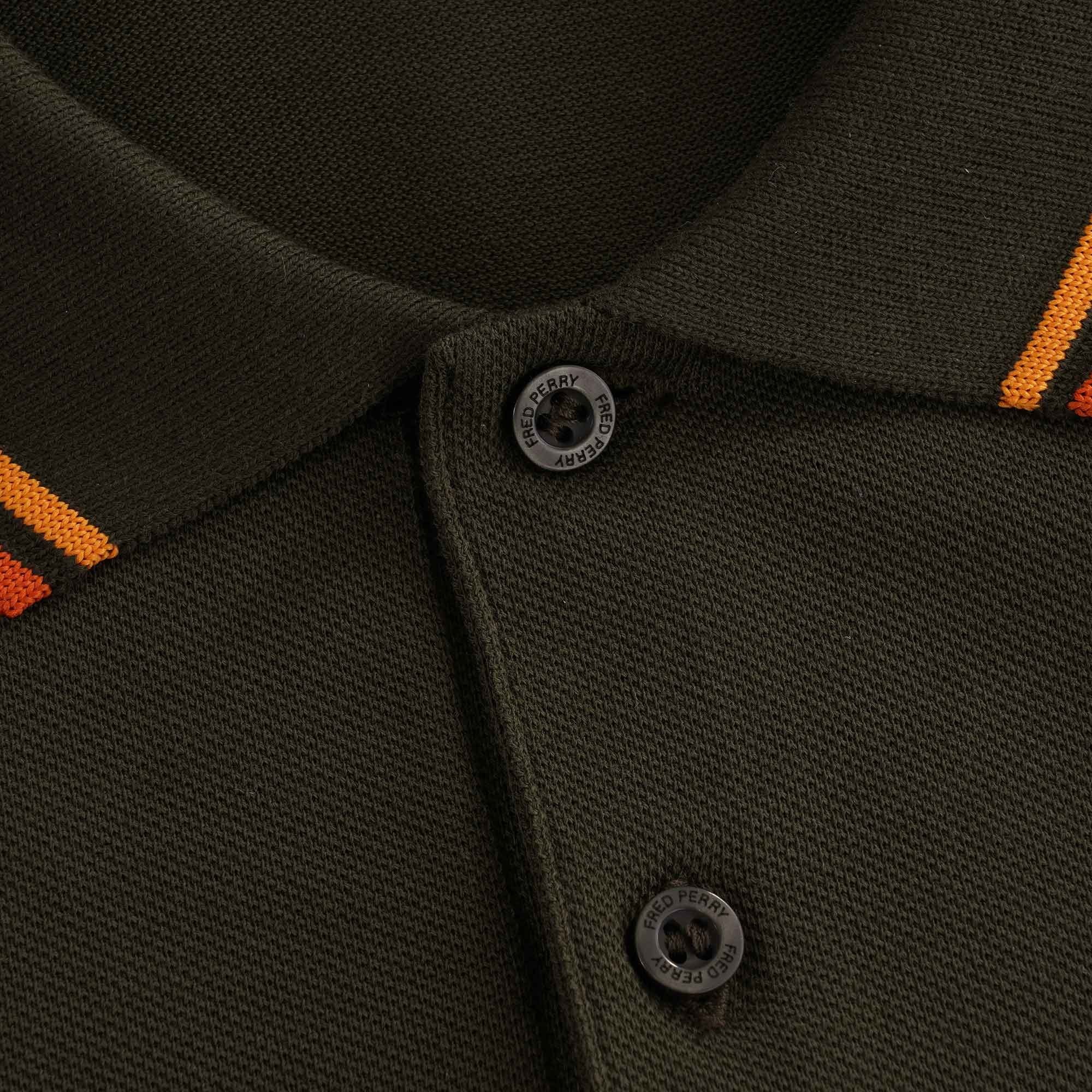 M3600 Twin Tipped Polo - Hunting Green/ Bright Gold/ Rust