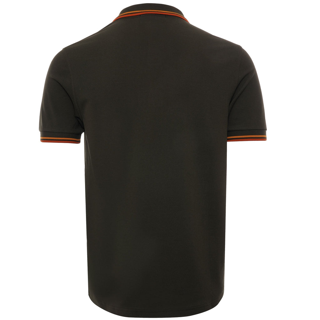 M3600 Twin Tipped Polo - Hunting Green/ Bright Gold/ Rust