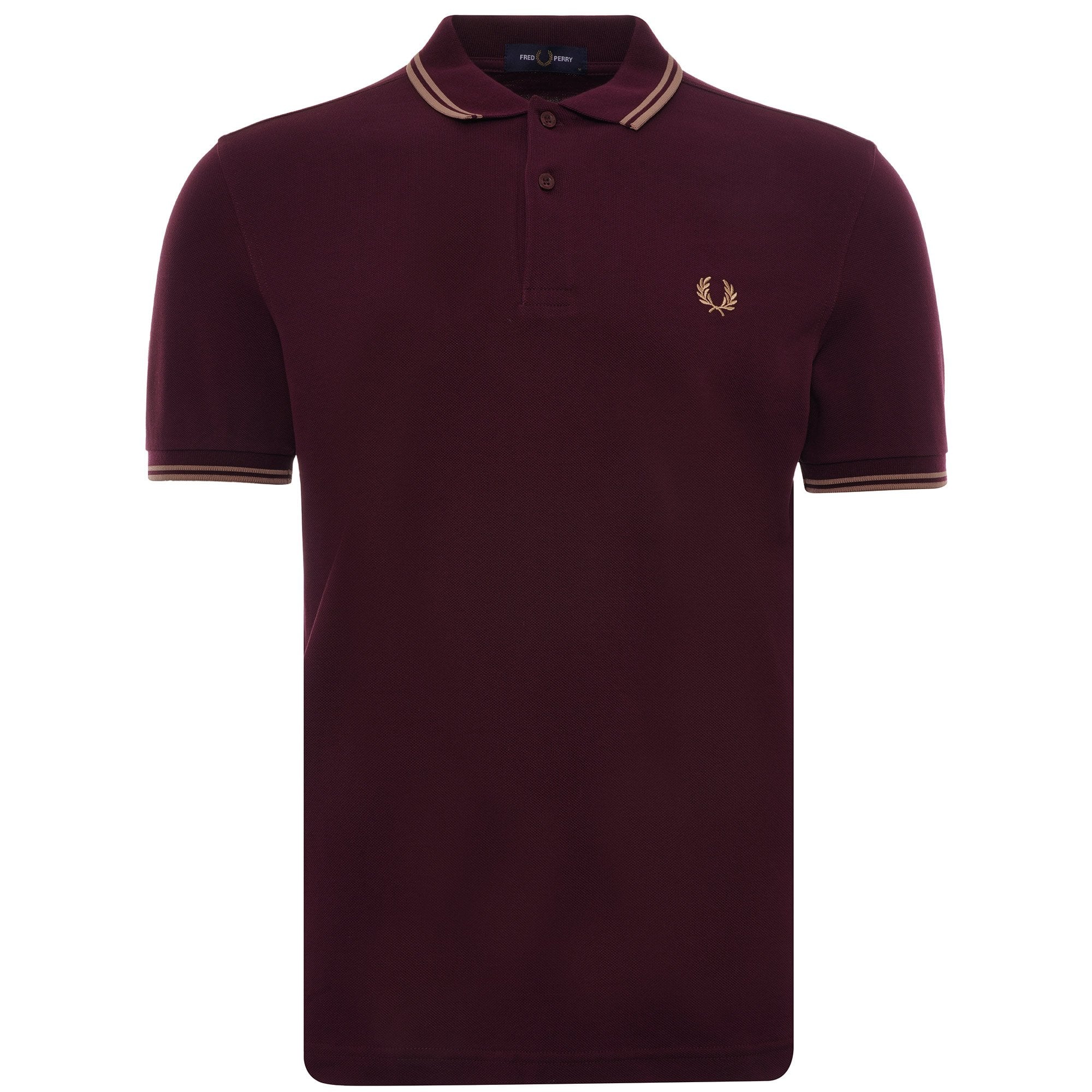 M3600 Twin Tipped Polo - Mahogany/Warm Stone