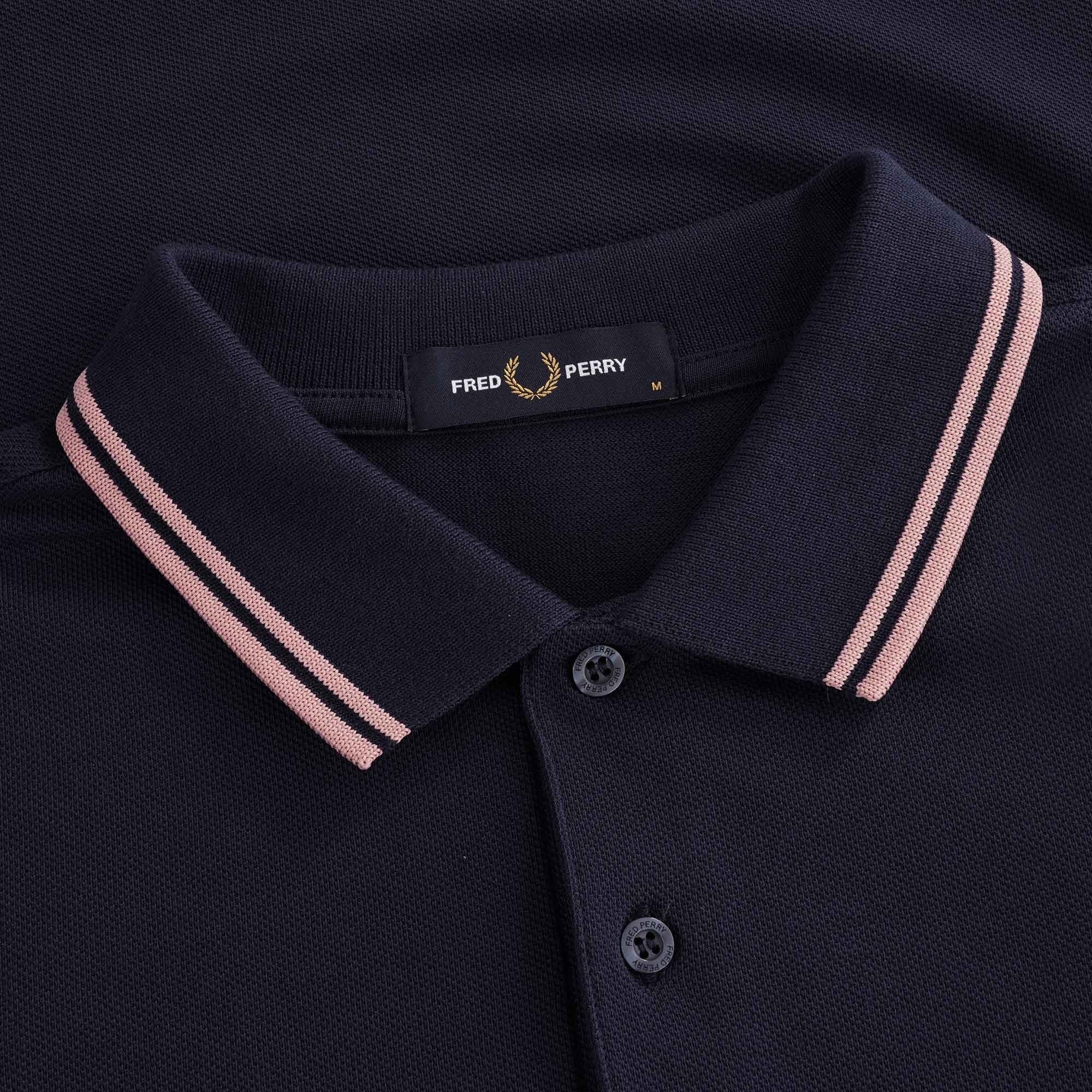 M3600 Twin Tipped Polo - Dark Carbon/ Chalky Pink