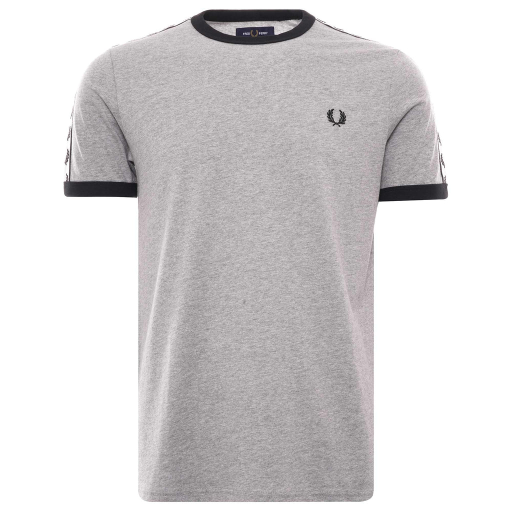 Taped Ringer T-Shirt - Steel Marl