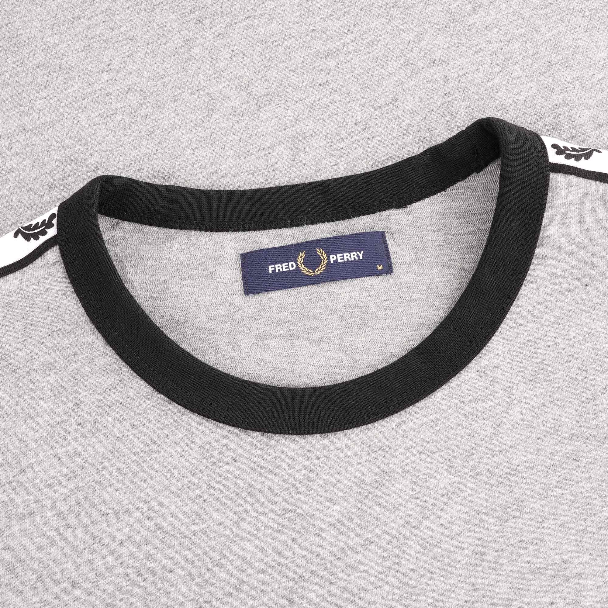 Taped Ringer T-Shirt - Steel Marl