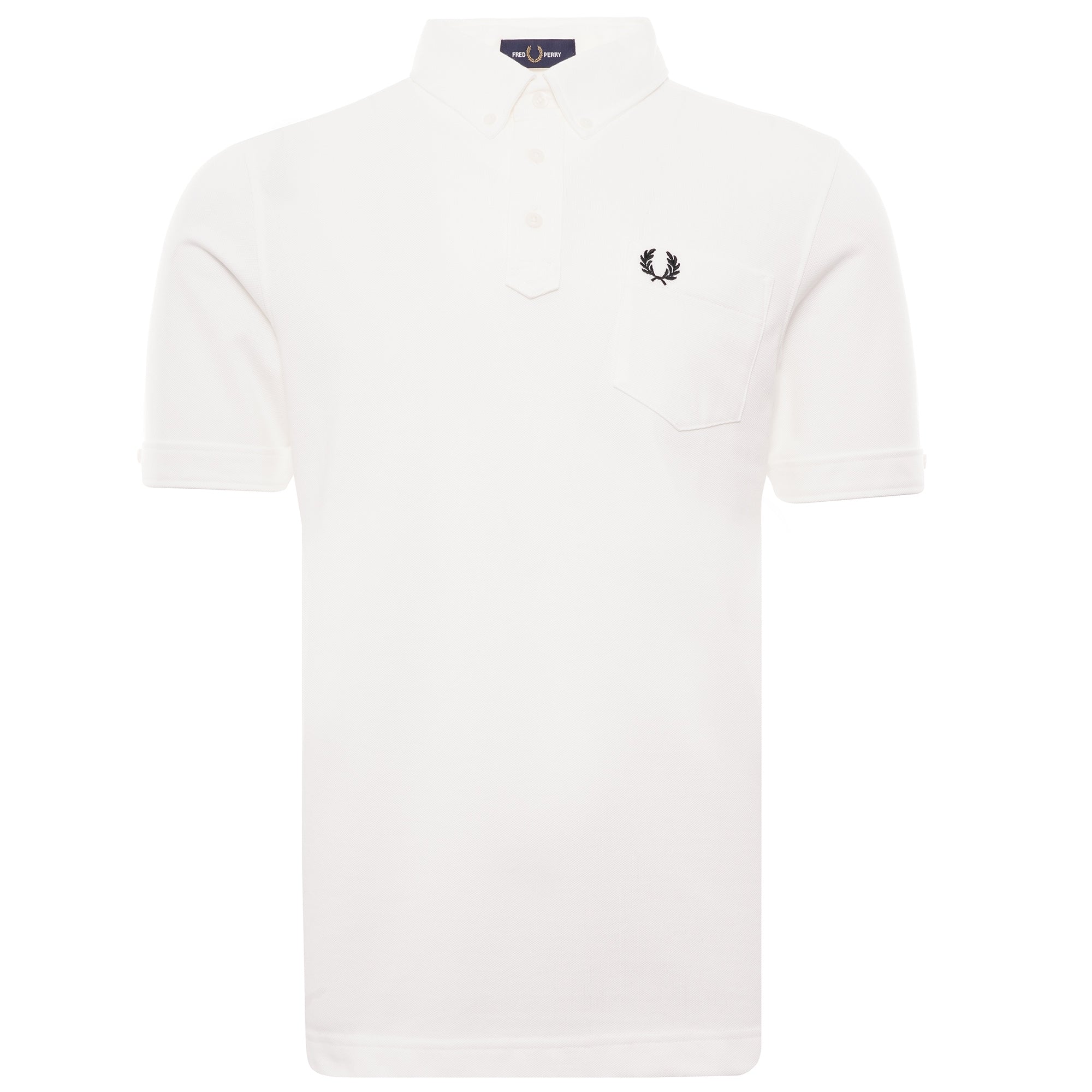 M16 Button Down Collar Polo Shirt - Snow White