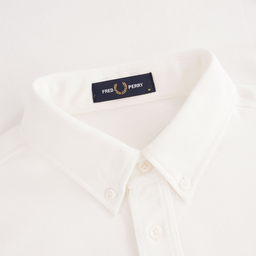 M16 Button Down Collar Polo Shirt - Snow White