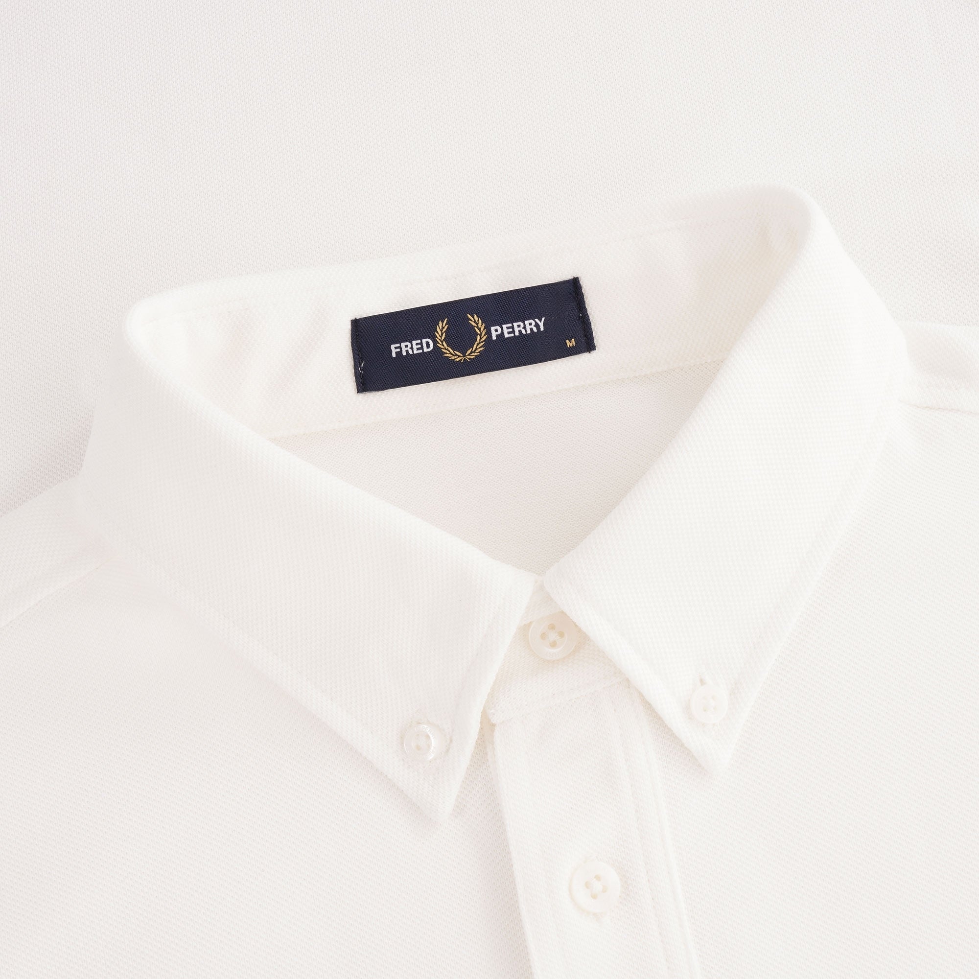 M16 Button Down Collar Polo Shirt - Snow White